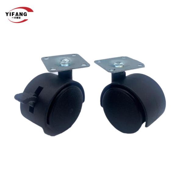 Custom Made 2 Inch Nylon Caster Wheels / Swivel Chair Wheels With Brake