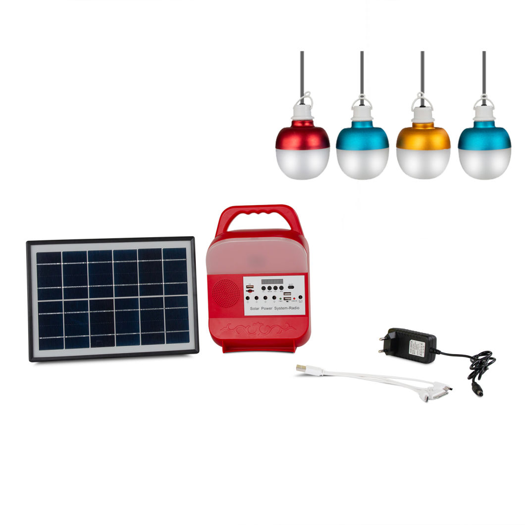 30W 25W Portable Solar Power System with FM Radio