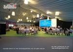 30m Width Glass Wall Outdoor Tents For Events / Exhibition 1000 People Capacity