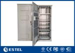 Galvanized Steel 32U Outdoor Telecom Enclosure Equipped With 4 Fans Cooling