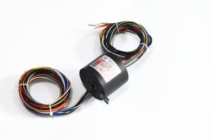 China Electrical Through Hole Slip Ring Transmit Power 2 Group CAN Signal 220VAC factory