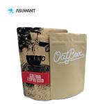 Zip lock Reusable Sandwich Printed Kraft Paper Bags