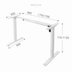 Height Adjustable Wooden White Electric Conference Desk for Industrial Coffee