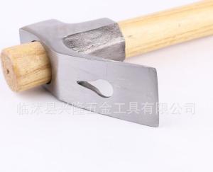 China Steel Adze (HKAZ-1) with polishing surface, inverse wooden handle and good price factory