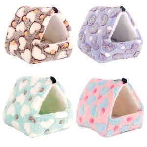China Chinchillas Hamster Bedding Soft Flannel Small Pet House Print Pattern Rabbit Rat Hamster factory