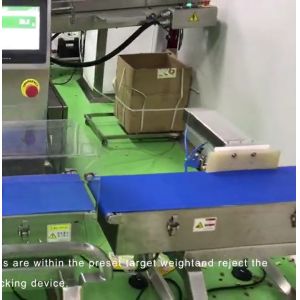 120WPM 100 Bags/ Min High Speed Check Weigher With Pusher