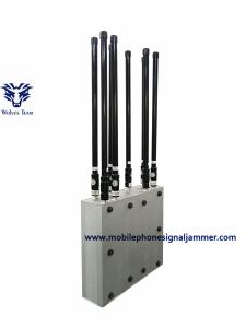 China High Power 16W 3G 4G Mobile phone WiFi Jammer with Cooling Fan Up to 40m factory
