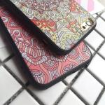 PC+TPU Silk Skin Back Cover 3D Relief Painting Retro Palace Circular Pattern