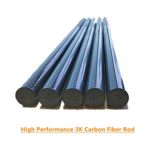 China 10mm Carbon Fiber Rods And Tubes Plain Twill Weave Dull Surface factory