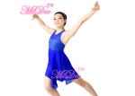 Sequin Tank Top Dance Competition Costumes , Leotard Under Mesh Skirt