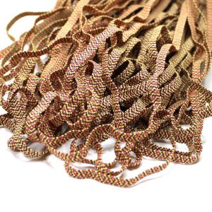 Knitted 3mm-10mm Braided Elastic Cord Double Fold Bias Tape Quilt Binding