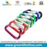 Manufacture flat D-shaped mini carabiner orange/green/red/black/yellow color