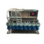 Semi Automatic Stand Up Pouch Water Filling Machine Desktop 10 Nozzles Juice