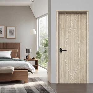China Waterproof Internal Hollow Door With Heat Insulation WPC Hollow Door Smooth Surface Finish factory