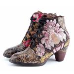 BS037 New Women'S Shoes Top Layer Leather Retro Women'S Leather Boots Original