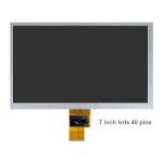 280cd/M2 TFT Color LCD Display LVDS 40 Pin 1024x600 280 Nits Brightness