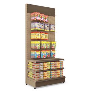 China Factory Custom Metal Gondola Shelves Snack Store Shelves Display factory