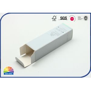 Laser Silver Paper Reverse Tuck Box Skincare Folding Package