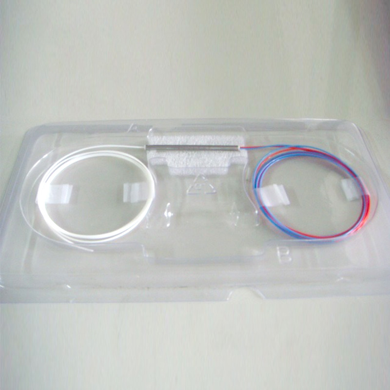 Splitter 1x2 FBT SM Fiber Optic Coupler SC FBT With Steel Tube Fused