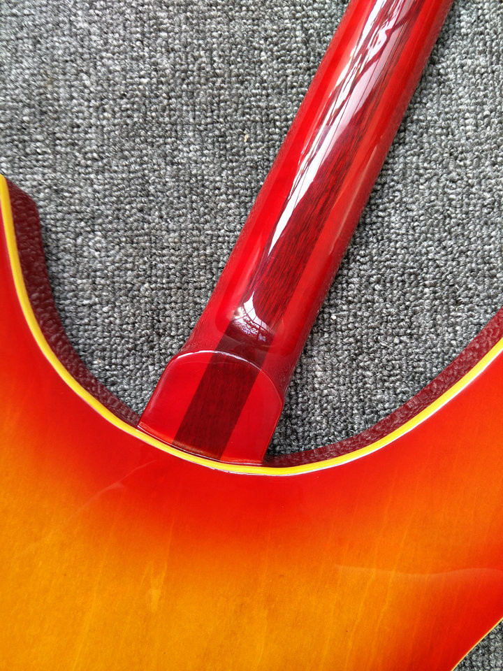 New Arrival rickenback 360 electric guitar Ricken 325 3 pickups electric guitar Rick custom guitar in cherry sunburst