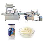 Pneumatic Four Heads Sauce Paste Bottle Filling Machine For Glass Bottle