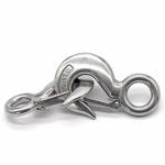 Big Cargo Stainless Steel Eye Hook / Flexibility Stainless Swivel Snap Hook PVC