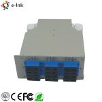 24 Ports Fiber Optic Patch Panel Industrial DIN - Rail With SC/PC SM Duplex