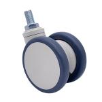 4 Inch Swivel TPU Thread Stem Hospital Medical Caster Wheels Furniture