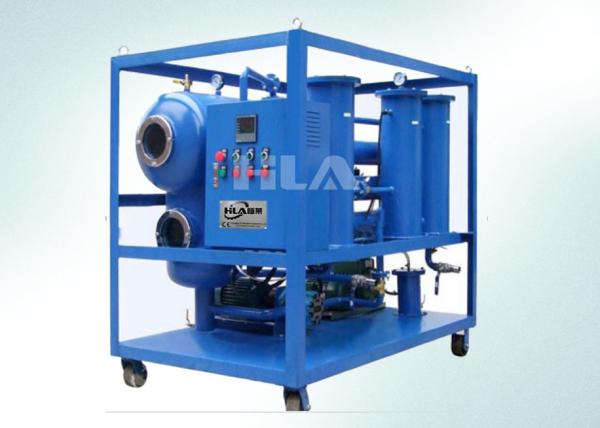 Siemens PLC Transformer Oil Processing Equipment , Insulating Oil Cleaning