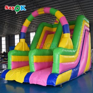 Factory Slide Inflatables Playpark Kids Climbing Water Slides Backyard