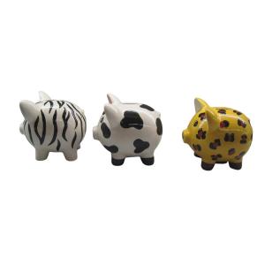 China PROP65 Handmade Ceramic Piggy Bank Cadmium Free factory
