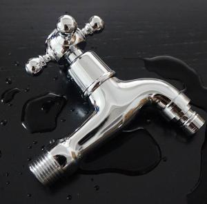 China Antique Brass Bibcock 4point ODM Outdoor Faucet Garden Tap factory