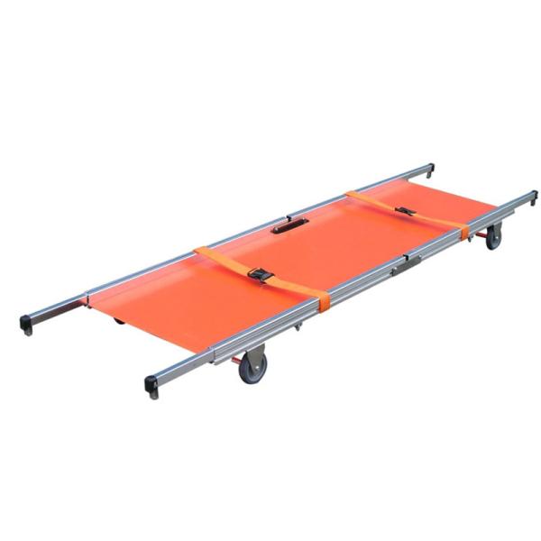 Ambulance Emergency Rescue PVC stretcher surface Aluminum Alloy four Wheels to