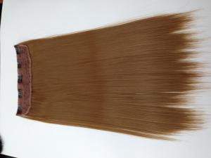China Silky Straight Long Synthetic Hair Extensions For Black Women With Clip factory