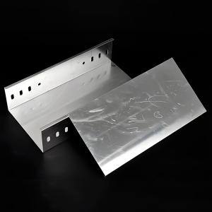 China 3m Length 50mm Width Silver Slotted Trough Type Cable Tray For Cable Management And Organization factory