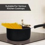 Wholesale Top Seller Black Kitchen Cookware Milk Pot Aluminum Non Stick Sauce