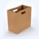 Vintage Kraft Brown Paper Handle Grocery Gift Merchandise Carry Retail Bags