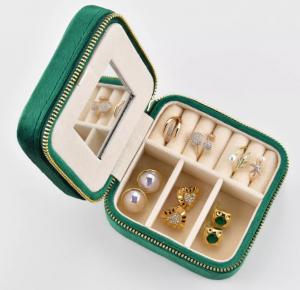 China Exquisite Earring Jewelry Storage Box Biodegradable Handmade ISO9001 on sale