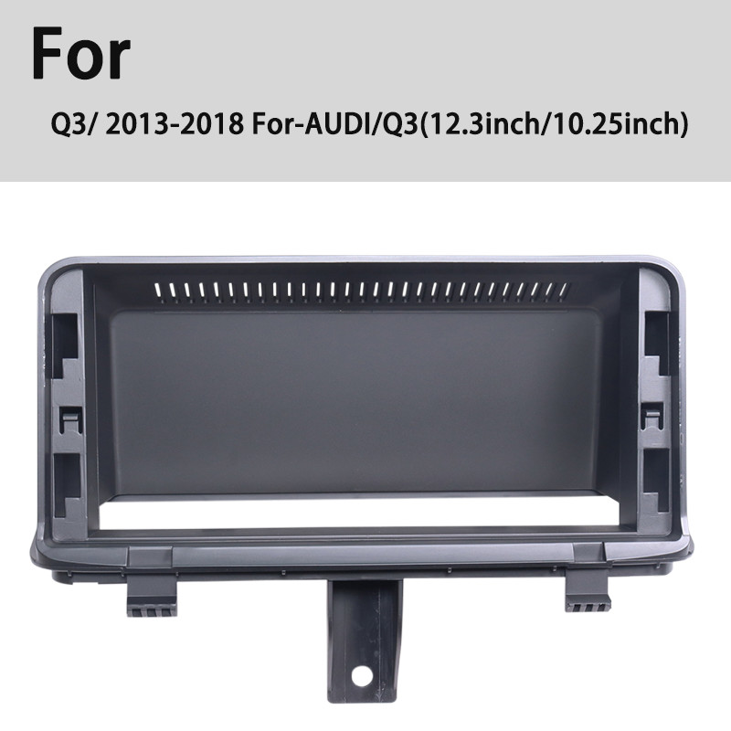 Yuecai 12.3 Inch Frame Auto Radio Fascia For Audi Q3 2013-2018 Multimedia Player Frame Dashboard Bezel Panel