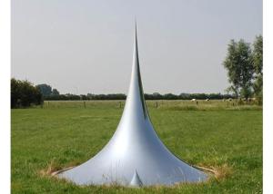 China Garden Decoration Metal Polished Large Outdoor Metal Sculptures Drop Sculpture factory