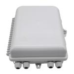 White Fiber Optic Splitter Box LC 1x16 PLC Splitter Wall Mount