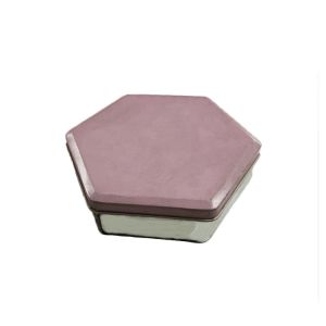 Hexagon Shape Printed Tin Boxes , Cartoon Pattern Tin Cookie Containers