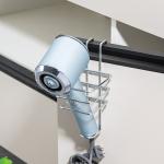 Stainless Steel Wall Mounted Bathroom Organizer with Suction Cup and Iron Wire