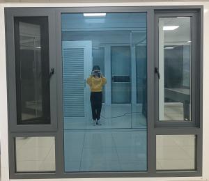 China Residential Aluminum Swing Window Easy Cleaning Inward Opening Window factory