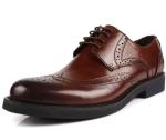 Europe Design Men Brogue Shoes Boot Style Full Grain Leather Mens Dress Shoes