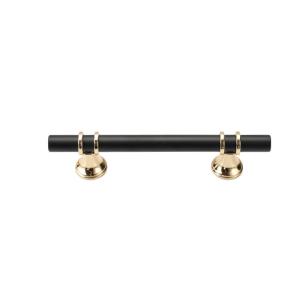 China Zinc Alloy 128mm Kitchen Door Handles Black Space Aluminum factory