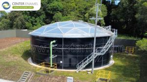 China Center Enamel can Provide Aluminum Dome Roofs for Lesotho Crude Oil Storage Tanks factory
