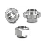 High Strength Pipe Sanitary Union Couplings Pipe Screw Connections Short Type