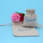 Tightly Closed Gift Package Jute Drawstring Bag