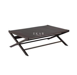 China Wooden Modern Simple Design Rectangle Black Coffee Table factory